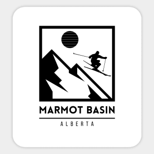Marmot Basin Alberta Canada Ski Sticker